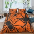 thumbnail image 1 of Spider Duvet Cover Black Tarantula Print Bedding Set Spider Web Comforter Cover Halloween Horror Theme Bed Sets 3 Pieces Ultra Soft Washed Microfiber, 1 of 4