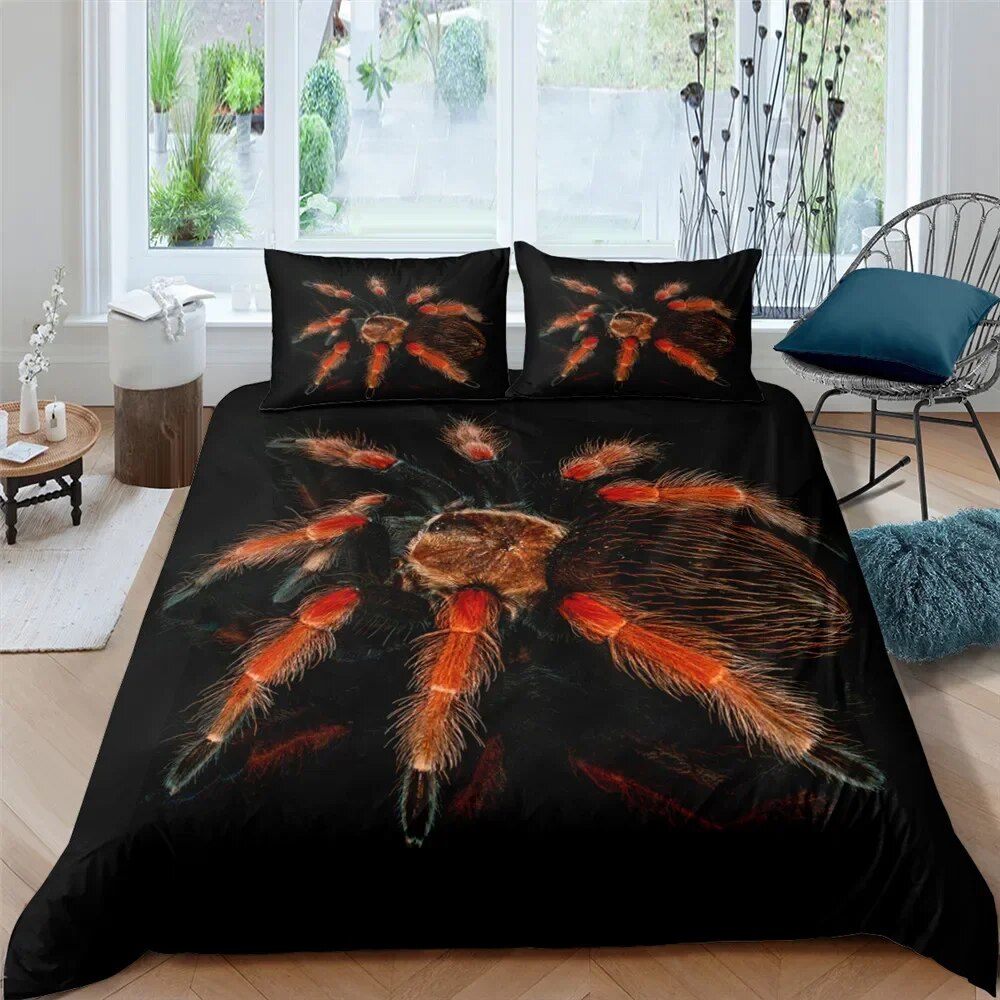 Spider Duvet Cover Set Tarantula 3D Print Bedding Set King Size Fashion