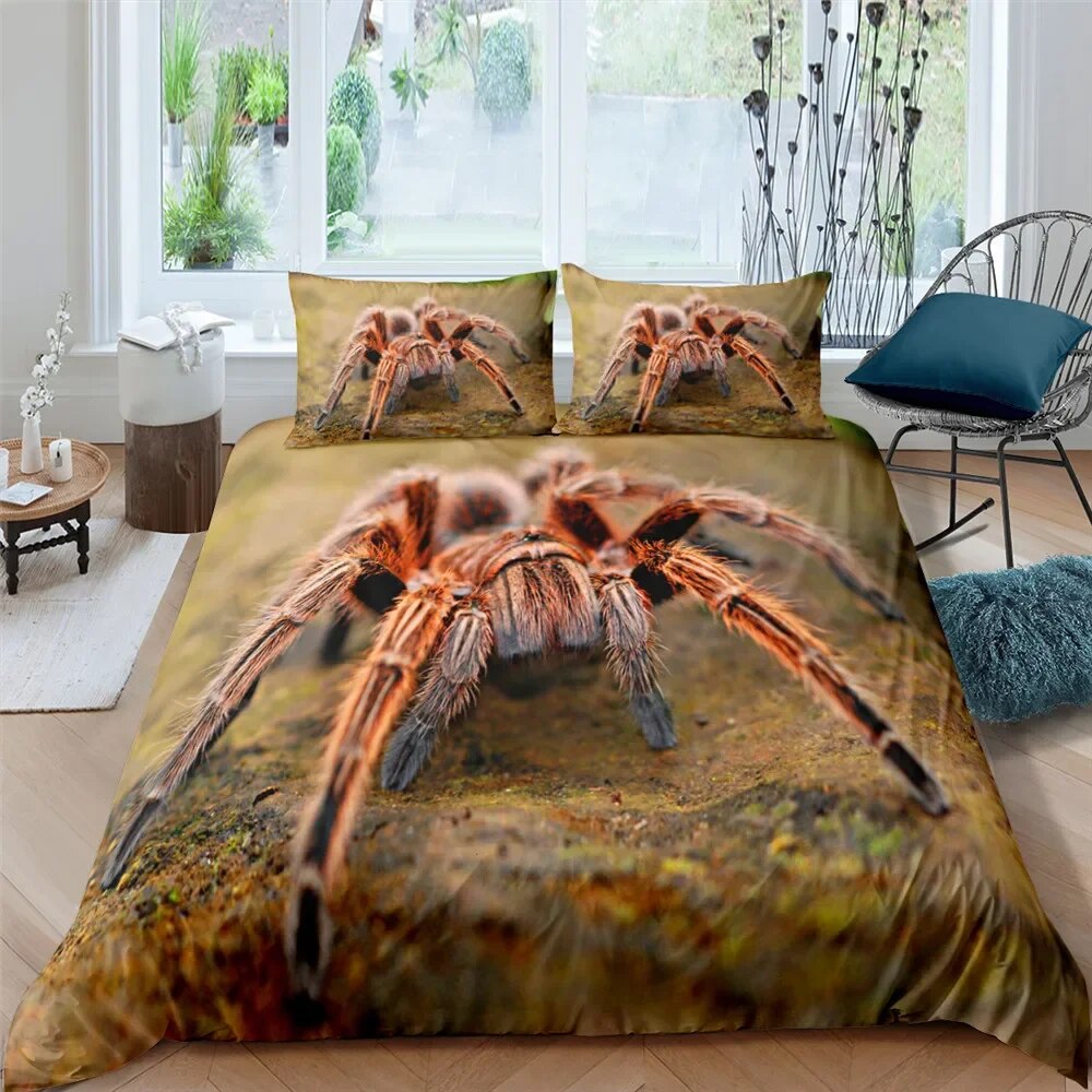 Spider Duvet Cover Set Tarantula 3D Print Bedding Set King Size Fashion