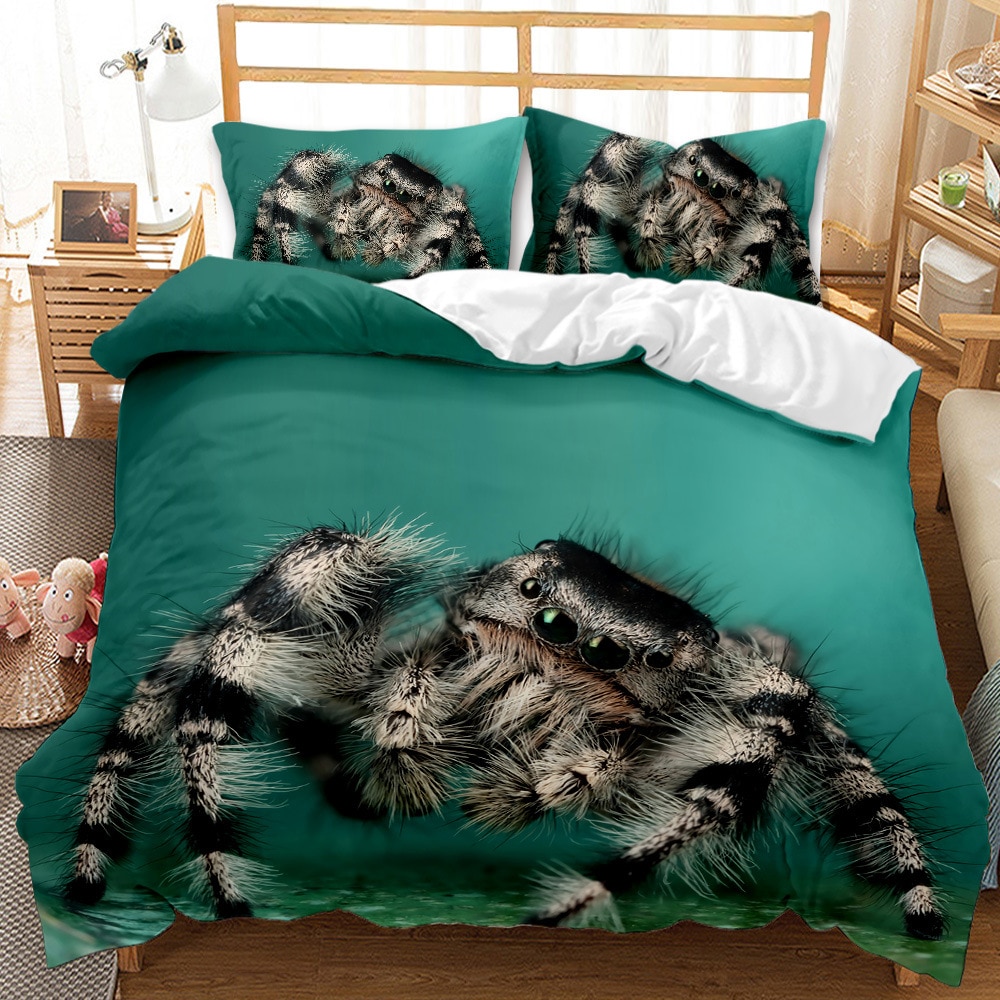 Spider Duvet Cover Set Tarantula 3D Print Bedding Set Queen King Size Fashion Design Insect