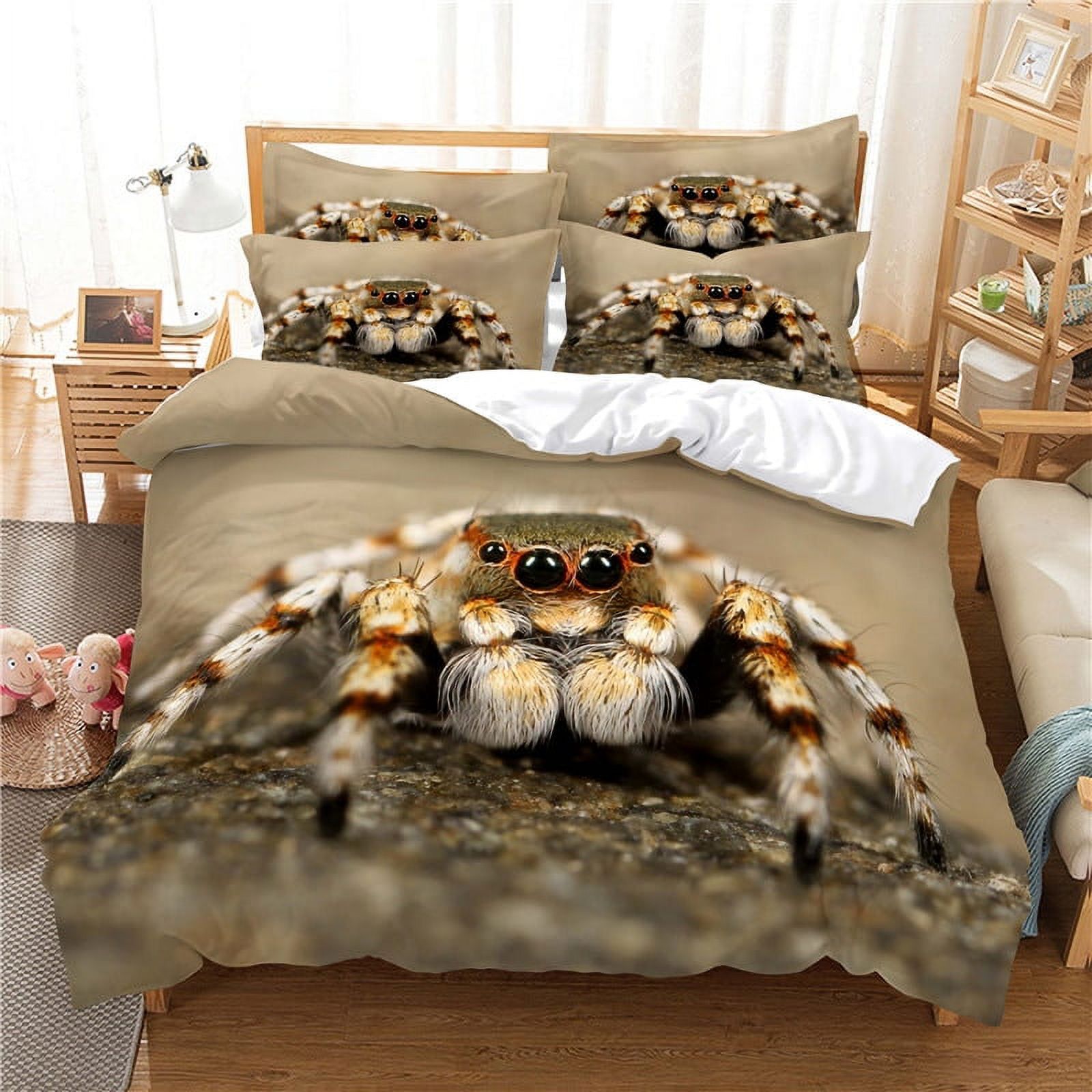 Spider Duvet Cover Set Tarantula 3D Print Bedding Set Queen King Size Fashion Design Insect