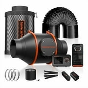 2025 Spider Farmer 4 Inline Fan HVAC Exhaust Blower Kit with GGS Controller for Grow Tent