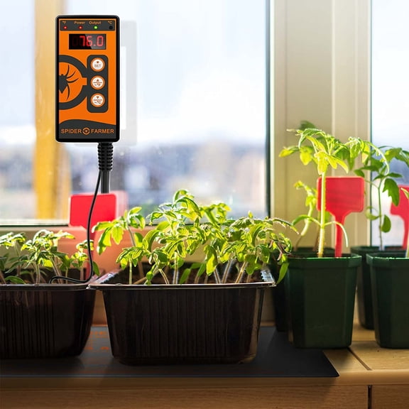 Spider Farmer Seedling Heat Mat 48"X20.75" with Digital Thermostat Controller Set Waterproof  for Indoor Gardening