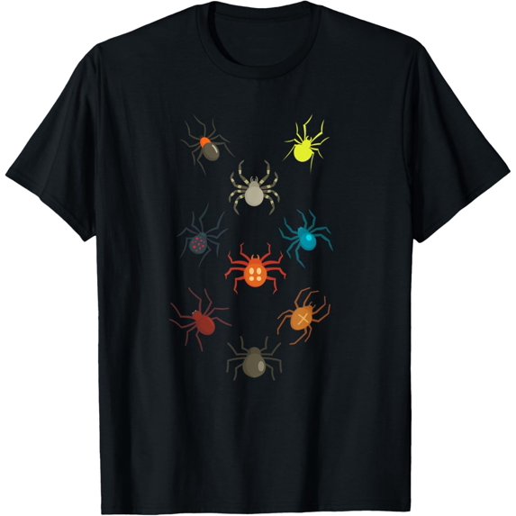 Spider Gift Tarantulas Arachnids Spider T-ShirtMen and women, Black T-shirt, size: Extra large S-4XL