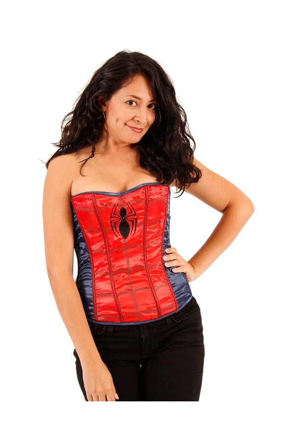 Spider Girl Girls Dressy Halloween Cosplay Black Corset, 1-Pack