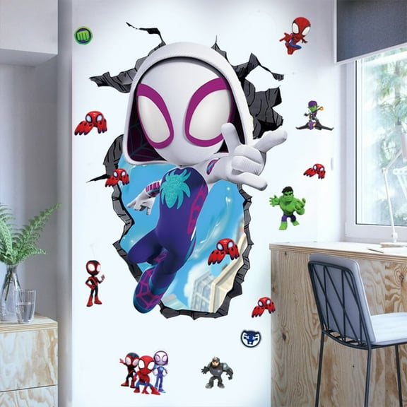 Spider and His Amazing Friends Spider Gwen Ghost Wall Decal