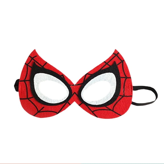 Spider Hero Eye Mask Cartoon Superhero Soft Half Face Guard Elastic Band Halloween Party Favor Masquerade Cosplay Costume Accessory