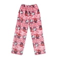 thumbnail image 1 of Spider Hero Halloween Pants Women's Fleece Pajama Pants Warm Winter Flannel Lounge Bottoms Cartoon Spider Hero Graphic Sleepwear Cozy Soft Thermal PJ Trousers with Pockets Relaxed Fit, Pink, XXL, 1 of 9