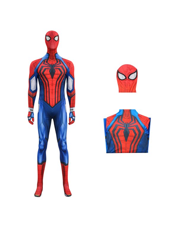 Spider Hero Jumpsuit, Full Body Superhero Cosplay Suit for Adults, Stretch Halloween Costume, Stage Performance and Party Dress Up Outfit