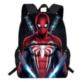 thumbnail image 1 of Spider Hero Pattern Print Backpack with Web Design for Teens Large Capacity Student Schoolbag with Water Resistant Fabric and Storage Compartments #17, 1 of 5
