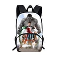 thumbnail image 1 of Spider Hero Pattern Print Backpack with Web Design for Teens Large Capacity Student Schoolbag with Water Resistant Fabric and Storage Compartments #63, 1 of 5