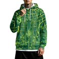 thumbnail image 1 of Spider Hero Pullover Hoodie, Distressed Graphic Printed Drawstring Kangaroo Pocket Sweatshirt for Men Halloween Cosplay, 1 of 5