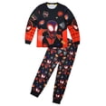 thumbnail image 1 of Spider Hero Sleepwear Set, Long Sleeve Crewneck Top with All-Over Cartoon Hero Print & Sweatpants, Kids 2-Piece Pajama Outfit for Daily Wear & Slumber Parties, 1 of 5
