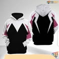 thumbnail image 1 of Spider Heroine 3D Hoodie, Gwen Stacy Cosplay T-Shirt, Superhero Costume, 1 of 5