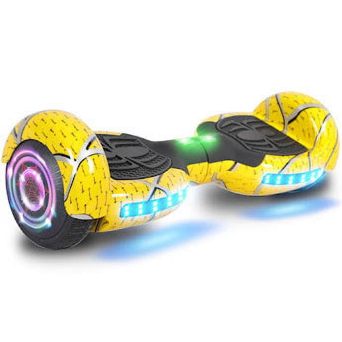 Green 2 roues hoverboard lumières colorées scooter 8 pouces