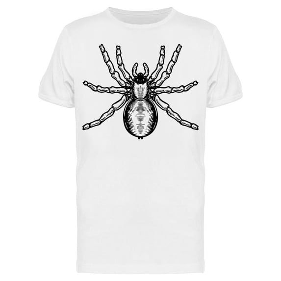 Spider In Engraving Style Tee Men's -Image by Shutterstock