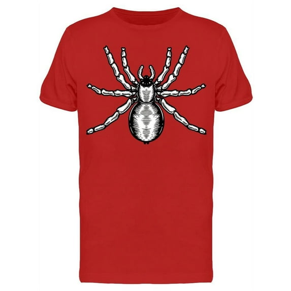 Spider In Engraving Style T-Shirt Men -Image by Shutterstock, Male Small