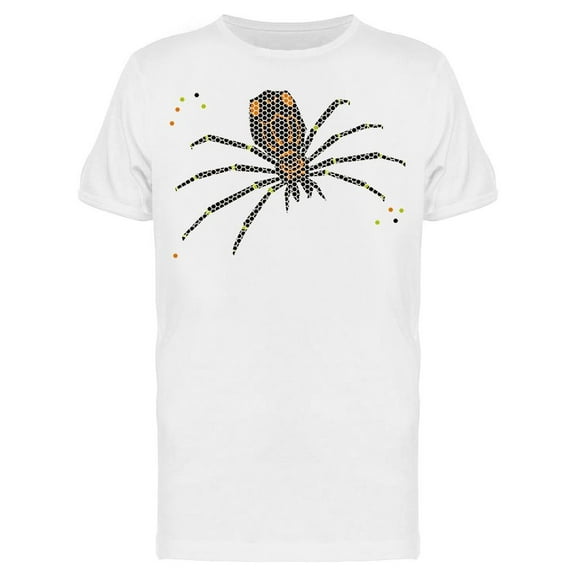 Spider In Hexagonal Pattern T-Shirt Men -Image by Shutterstock, Male Large