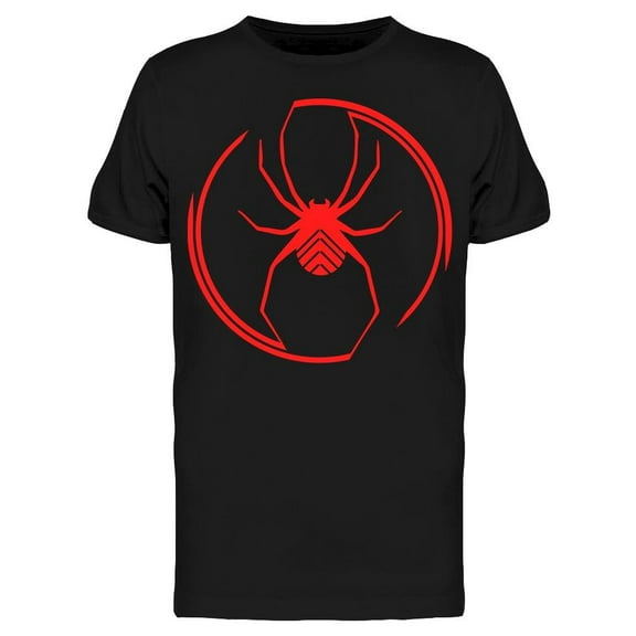 Spider In Unfinished Circle T-Shirt Men -Image by Shutterstock, Male Medium