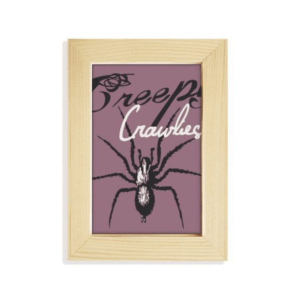 Spider Insect Cobweb Illustration Pattern Desktop Display Photo Frame Picture Art Painting 5x7 inch