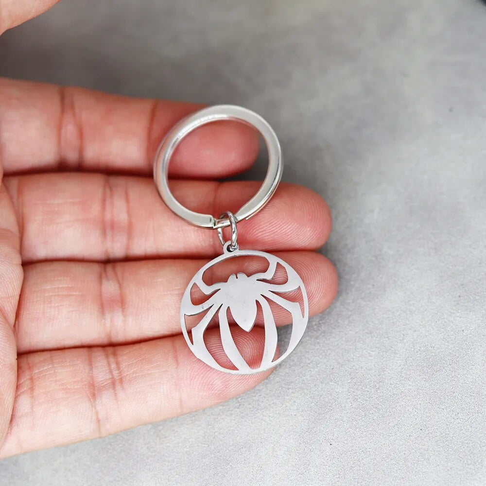 Spider Keychain Araneid Animal Keyring Halloween Gifts For Women Men ...