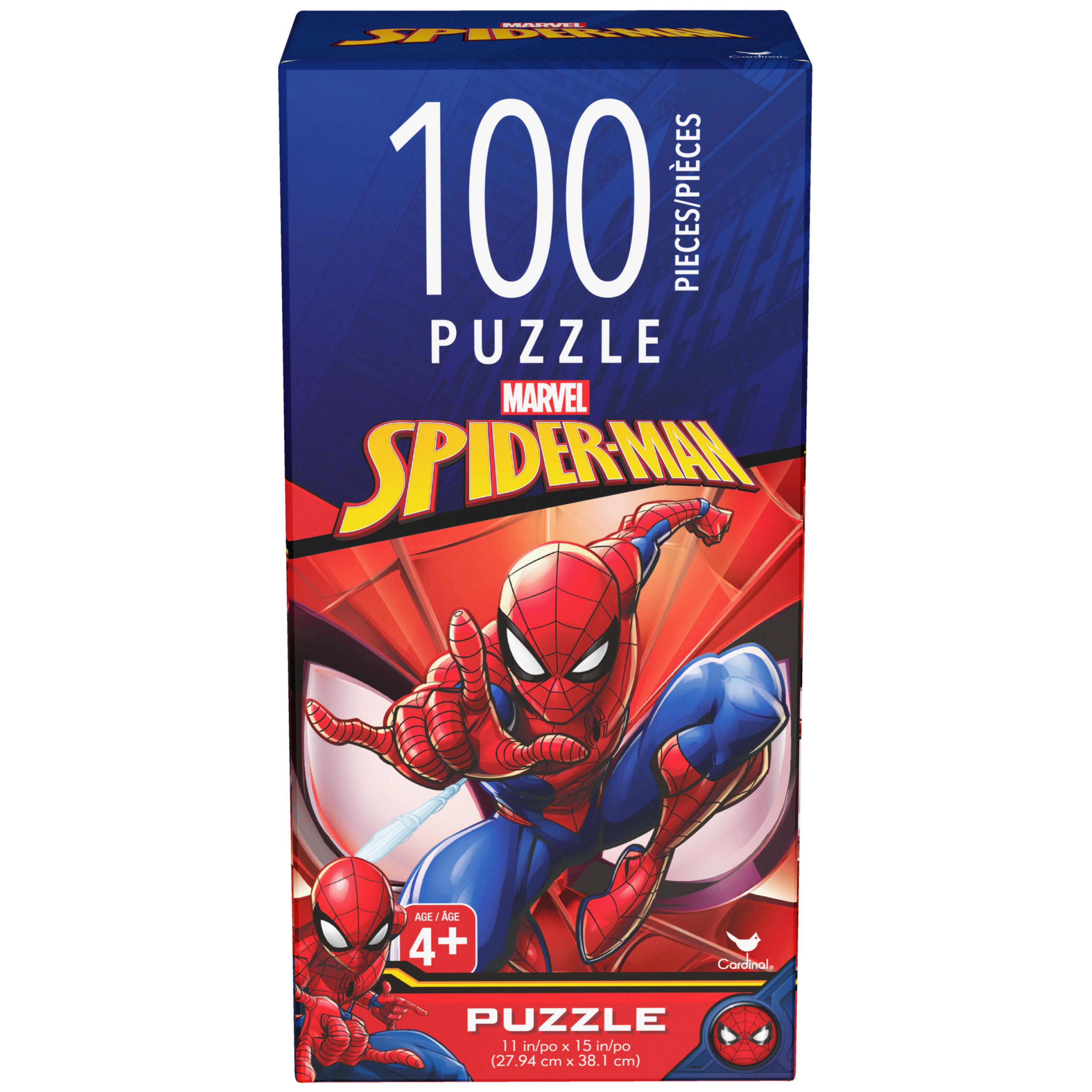 Spider-Man 100-Piece Jigsaw Puzzle, for Families and Kids Ages 4 and up