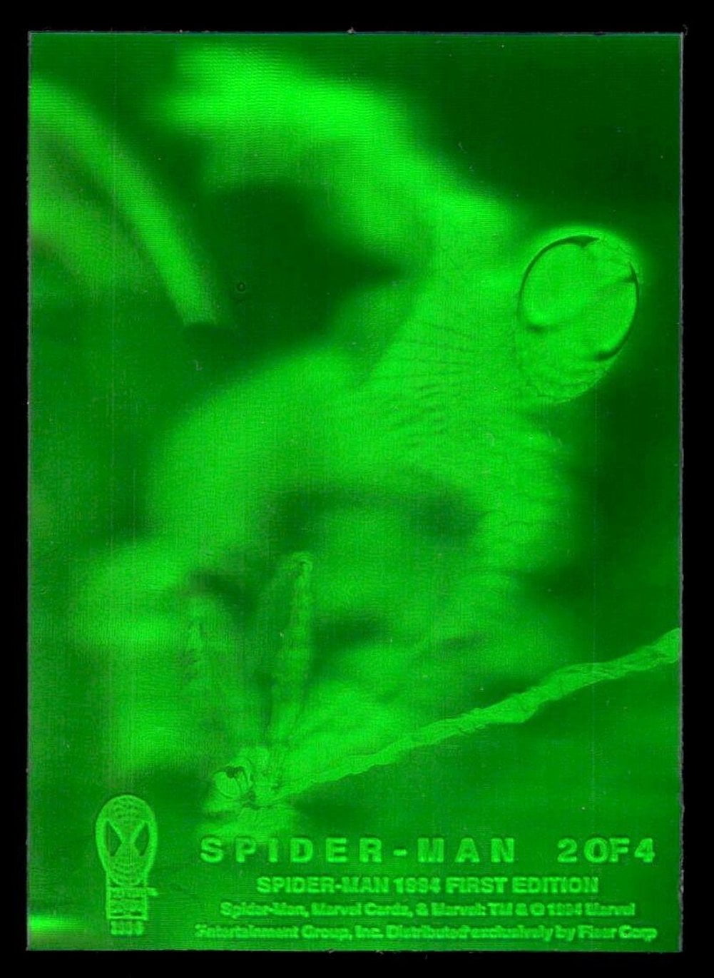 spider man 1994 first edition hologram card Spiderman Marvel Limited Holo Foil /10  All In Autographs Spider-Man #2 Prices | Marvel