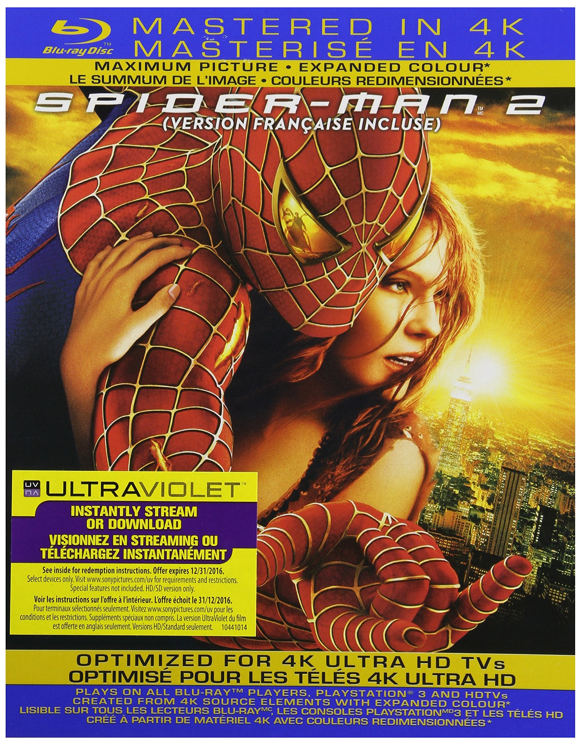 Spider-Man 2 (Mastered in 4k) [Blu-ray] - Walmart.com, image size:1998x2560