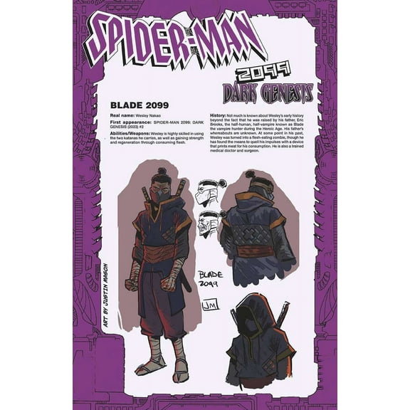 Spider-Man 2099: Dark Genesis #2C VF ; Marvel Comic Book