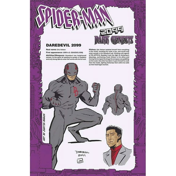 Spider-Man 2099: Dark Genesis #3C VF ; Marvel Comic Book