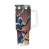 Spider-Man 40oz Large Capacity Car Cup Tumbler with Handle And Straw Lid, Insulated Stainless Steel Double Wall Vacuum Travel Mug, Leak-proof Large Capacity Car Cup,Cupholder Friendly