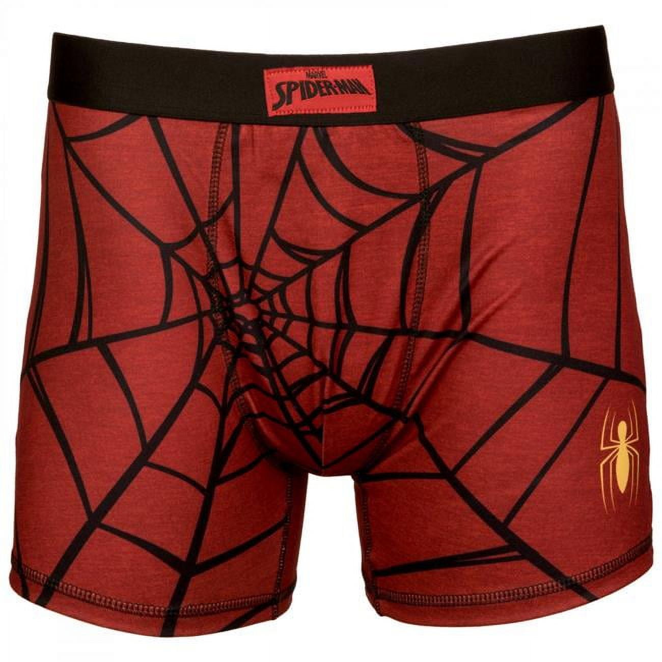 Spider-Man 807168-3xlarge-48-50 Spider-Man Web & Small Symbol Boxer Briefs  - 3XL - 48-50
