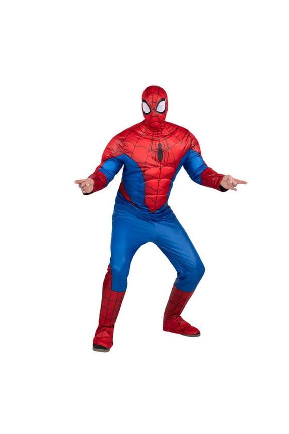869575-large Suit Mens Qualux Foam Costume, Red & Blue - Large