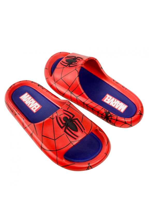 872390-size11-12 Webbed Logo Mens Cloud Comfort Foam Slide Sandals - Size 11-12