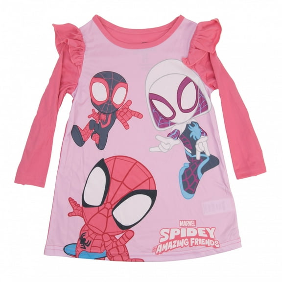 Spider-Man 884932-toddler2t Spidey & His Amazing Friends Toddlers Nightgown - Toddler 2T