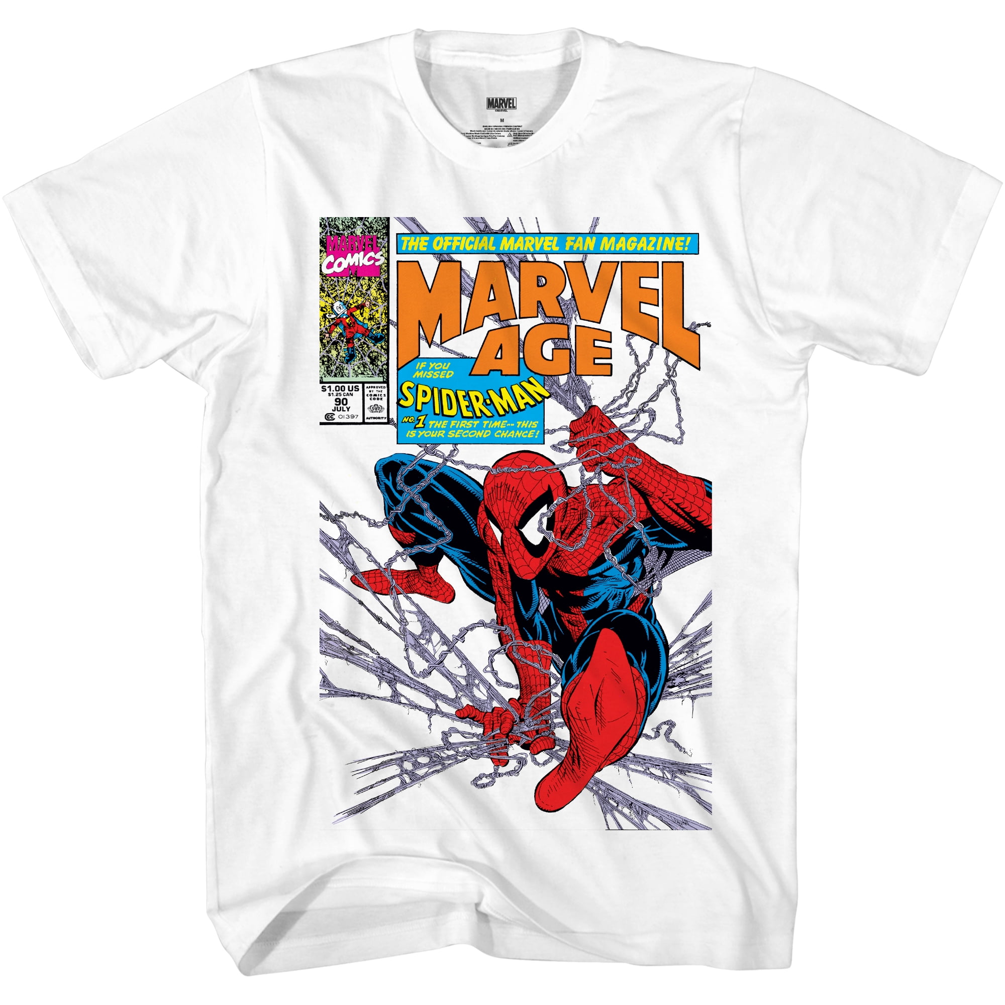 T-shirt Homme Marvel Spider-Man Venom - Noir, 100% Coton, Taille L, Réfléchissant - Neuf Sans étiquette
