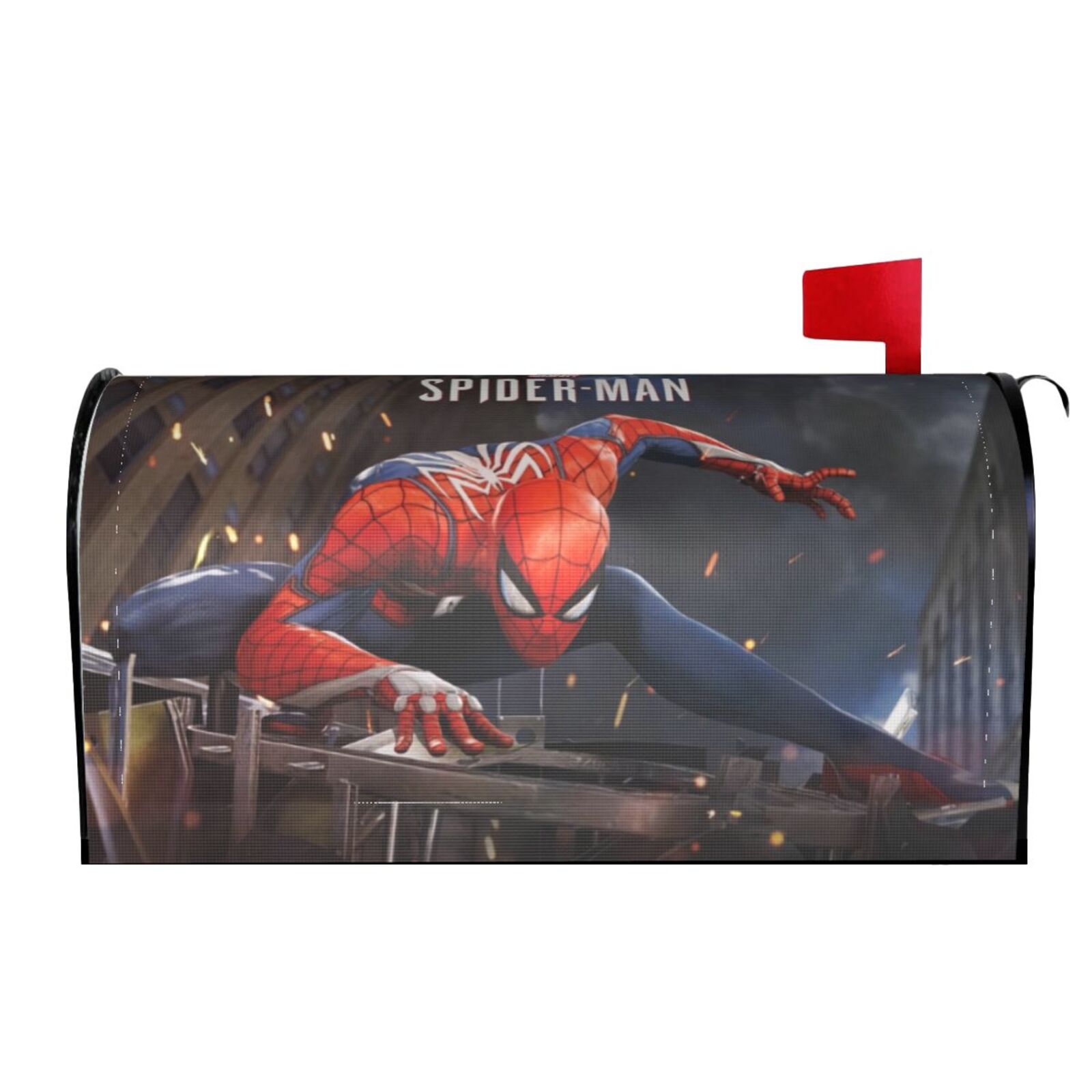 Spider-Man - Action87 Cartoon Character Mailbox Cover Magnetic Standard ...