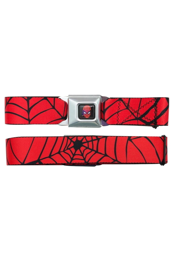 marvel comics spider man full color spider web red black webbing seatbelt seatbelt belt standard