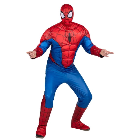 Men's Marvel Avengers Spider-Man Qualux Costume by Jazwares - Size X Large
