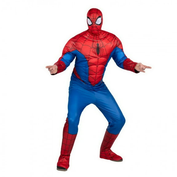 Men's Marvel Avengers Spider-Man Qualux Costume by Jazwares - Size X Large