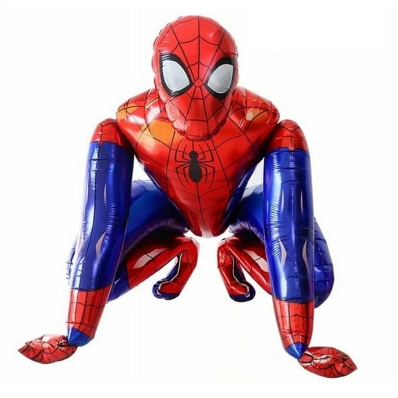 Large Man Spider Balloons, Superhero Birthday Party Foil Balloon, 1 Count, 50 inch