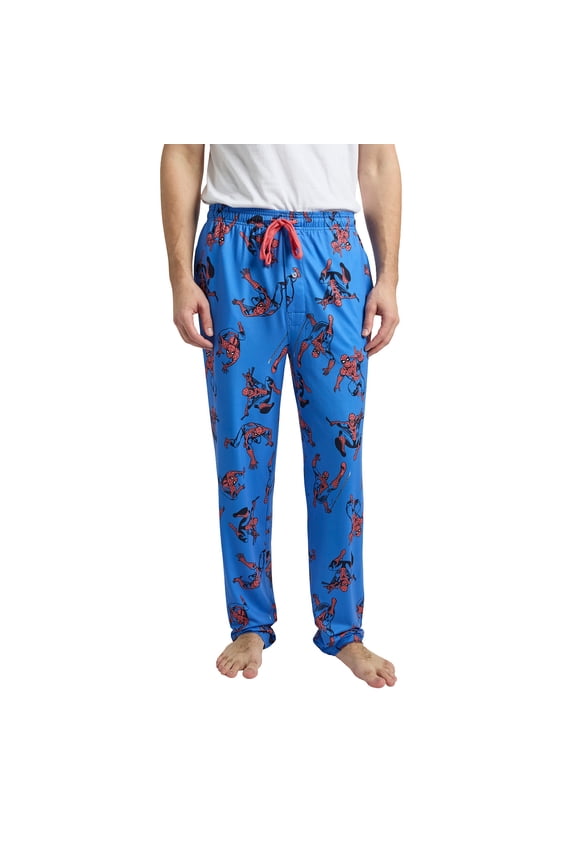 Spider-Man All-Over Character Print Men's Sleep Pajama Pants -XXL