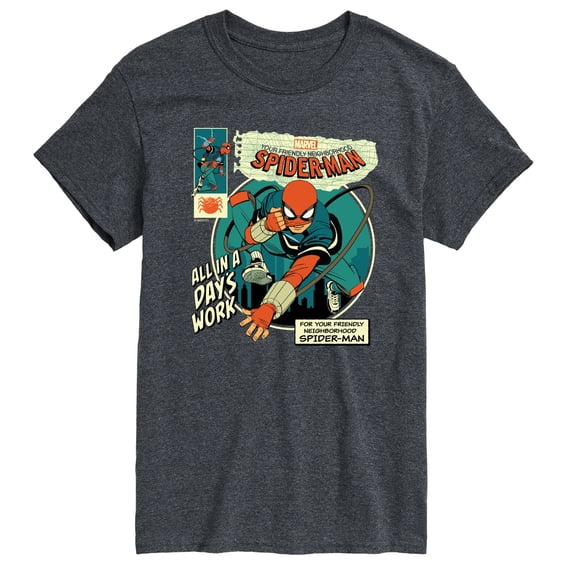 Spider-Man - All in a Day's Work - Men's Short Sleeve Graphic T-Shirt