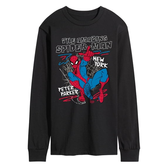 Spider-Man - Amazing Sketch - Men's Long Sleeve Graphic T-Shirt