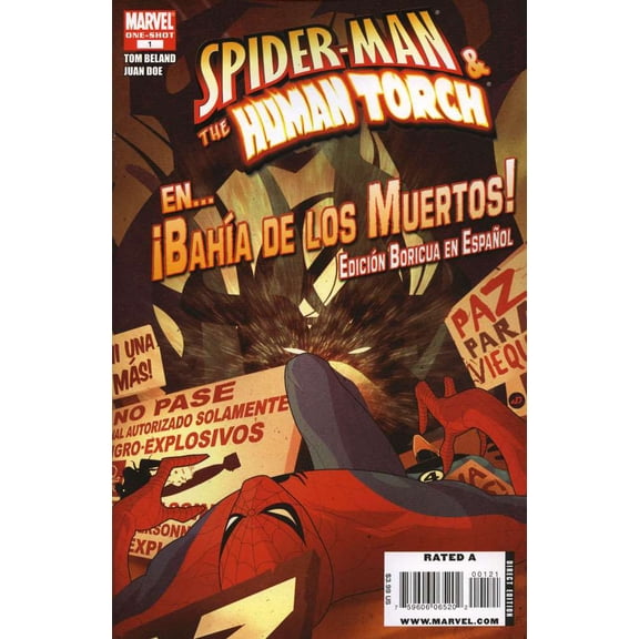 Spider-Man And the Human Torch in Bahia de los Muertos #1A VF ; Marvel Comic Book