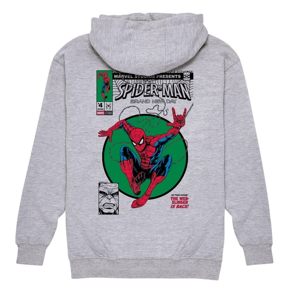 Spider-Man - Comic Book Cover Graphic Fleece Pullover Hoodie