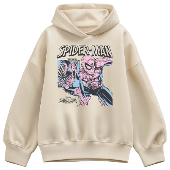 Spider-Man - Comic Panel Oversized Fleece Hoodie Sweatshirt