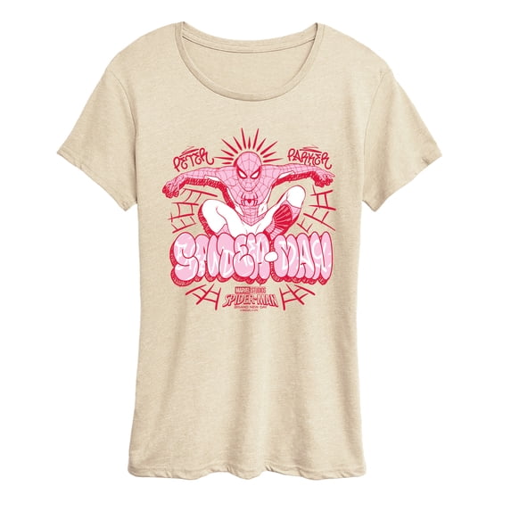Spider-Man - Femme Street- Women's Short Sleeve Graphic T-Shirt Short Sleeve Graphic T-Shirt