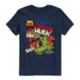 thumbnail image 1 of Spider-Man - Hulk Battle Boys' Short Sleeve Graphic T-Shirt, 1 of 5