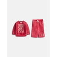 thumbnail image 1 of Spider-Man Baby Boy Washed Fleece Crewneck Sweatshirt and Sweatpants Set, Sizes 0/3M-24M, 1 of 7